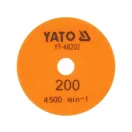 YATO Disc de șlefuit și lustruit cu diamant cu prindere cu velcro 100 mm / P200 umed/uscat