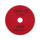YATO Disc de șlefuit și polisat cu velcro diamantat 100 mm / P400 pentru utilizare umedă/uscătă