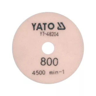   YATO Disc de polizare și lustruire cu diamant cu prindere velcro 100 mm / P800 umed/uscat