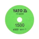 YATO Disc de șlefuire și lustruire cu diamant cu prindere velcro 100 mm / P1500 umed/uscat