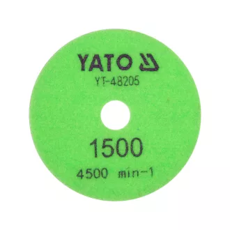   YATO Disc de șlefuire și lustruire cu diamant cu prindere velcro 100 mm / P1500 umed/uscat