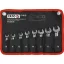 Set de chei combinate cu clichet YATO 8 piese scurte 10-19 mm