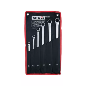   YATO Set chei fixe în cruce, 6 piese, 8 - 19 mm, extra lungi