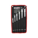 YATO Set de chei stelate articulate, 6 piese, 8 - 19 mm, extra lungi