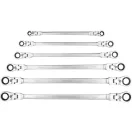 YATO Set de chei stelate articulate, 6 piese, 8 - 19 mm, extra lungi