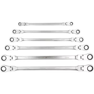   YATO Set de chei stelate articulate, 6 piese, 8 - 19 mm, extra lungi
