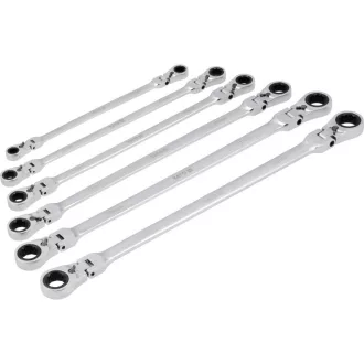   YATO Set de chei stelate articulate, 6 piese, 8 - 19 mm, extra lungi