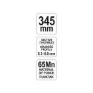 YATO Clește pentru profiluri (pentru gips-carton), 345 mm, d= 0,5-0,8 mm