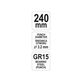 YATO Clești de perforat și de tăiat 240 mm