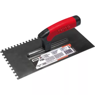 YATO Șpaclu cu dinți 130 x 270 mm inox 6 x 6 mm