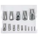 YATO Set de vârfuri pentru pistol de silicon 14 piese inox