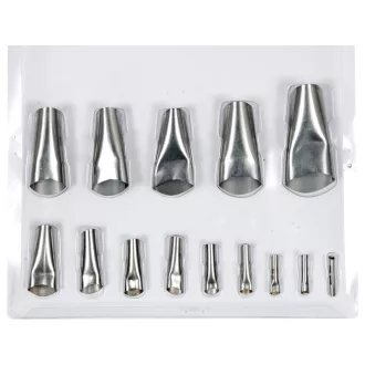 YATO Set de vârfuri pentru pistol de silicon 14 piese inox