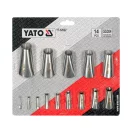 YATO Set de vârfuri pentru pistol de silicon 14 piese inox