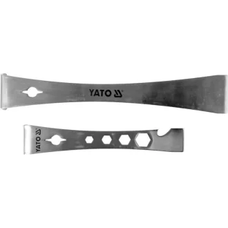 YATO Set de răzuitor de vopsea inox 2 piese 170, 230 mm