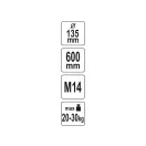 YATO Amestecător (mortar) 135 x 600 mm M14