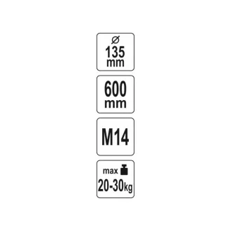 YATO Amestecător (mortar) 135 x 600 mm M14