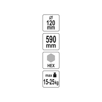 YATO Paletă de amestecare (vopsea) 120 x 590 mm
