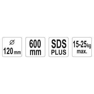 YATO Aparator pentru amestec (vopsea) 120 x 600 mm SDS-Plus