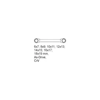   Set de chei Phillips YATO 7 piese 6-19 mm CrV (inserție sertar) CrV