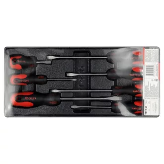   Set de șurubelnițe YATO 7 bucăți CrMo plat (inserție sertar)