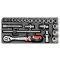 YATO Set chei tubulare 24 bucăți 1/2" 10-32 mm CrV (inserție sertar)