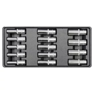   YATO Set chei tubulare lungă 14 bucăți 1/2" 8-21 mm (inserție sertar)