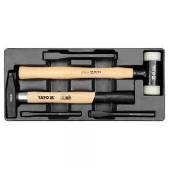   YATO Set ciocan și daltă 5 părți (inserție pentru sertar)
