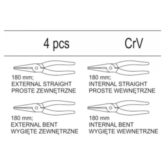 Set clesti YATO Seeger 4 piese (insertie sertar)