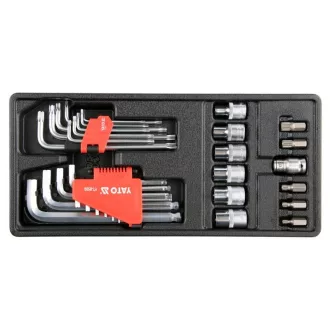 Set chei hexagonale YATO 31 piese (inserție sertar)