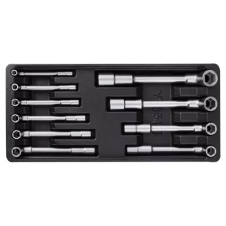   YATO Set chei tubulare 10 bucăți 7-19 mm CrV (inserție sertar)
