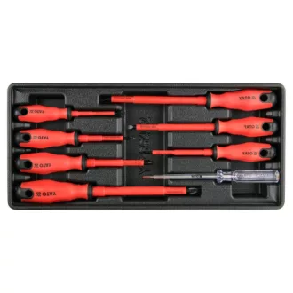   Set de șurubelnițe YATO 8 piese izolate până la 1000 V (inserție sertar)