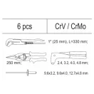 Set de scule YATO Lăcătuș 6 părți CrV CrMo (inserție sertar)