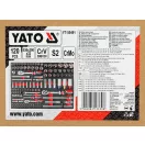 YATO Set de unelte în cutie cu burete pentru depozitare, 120 piese