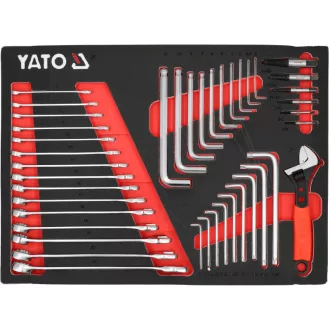 YATO Set imbus în cutie cu spumă, 41 piese