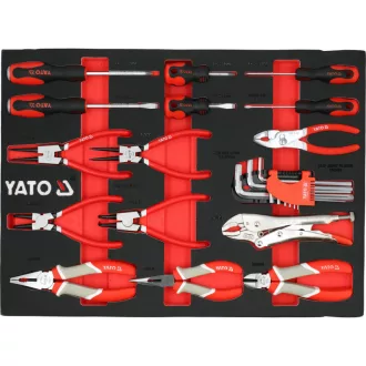 YATO Set de scule în cutie cu spumă, 24 piese