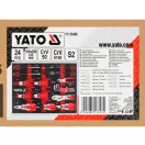 YATO Set de scule în cutie cu spumă, 24 piese
