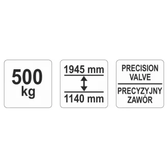YATO Elevator hidraulic cutie viteze 500 kg