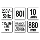 Mașină de spălat piese YATO 80 litri