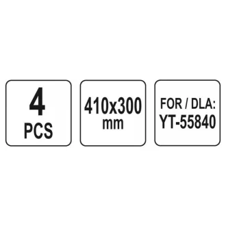   YATO Folie de protectie 410 x 300 mm pentru cabina de sablare YT-55840