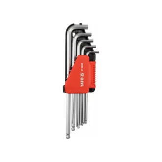   Set chei hexagonale YATO cu cap lung, 12 piese 1/16"-3/8" CrV