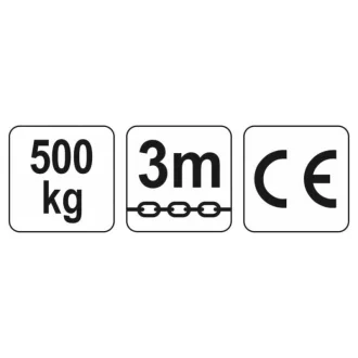 YATO Palan cu lanț 500 kg 3 m