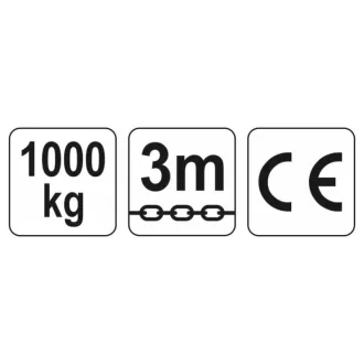 YATO Palan cu lanț 1000 kg 3 m