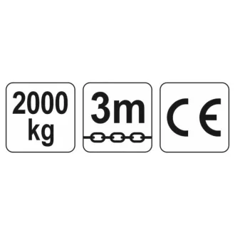 YATO Palan cu lanț 2000 kg 3 m