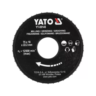 YATO Disc pentru șlefuit 75 x 22,2 mm