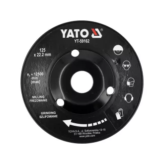 YATO Disc pentru șlefuit 125 x 22,2 mm