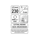 YATO Disc de tăiere cu rășină 230 mm