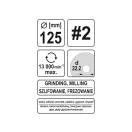 YATO Disc abraziv mediu #2 125 x 22,2 mm