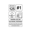 YATO Disc de șlefuit grosier #1 125 x 22,2 mm