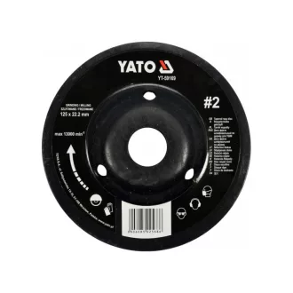 YATO Disc de raspa medie #2 125 x 22,2 mm