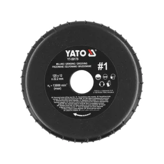 YATO Disc abraziv cu granulație mare #1 120 x 22,2 mm